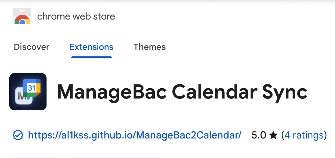 ManageBac Calendar Sync